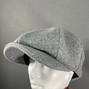 Top Pro Sports Grey Wool Blend Newsboy Cap Flat Cap Baker Boy Hat Mens‎ One Size